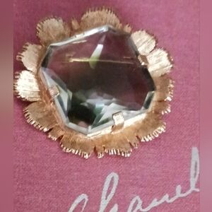 Vintage Emmons Stunning Faceted Jewel Brooch
